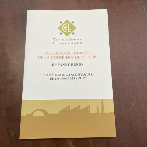 Portada del libro de Discurso de ingreso de la consejera de honor