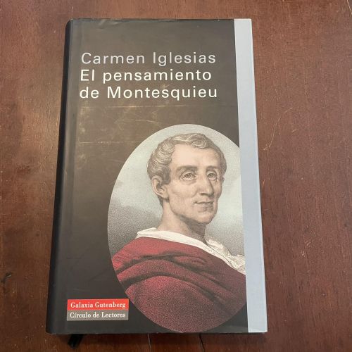 Portada del libro de El pensamiento de Montesquieu