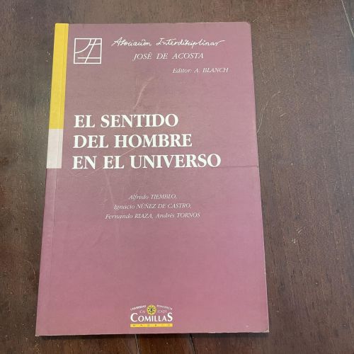 Portada del libro de El sentido del hombre en el mundo