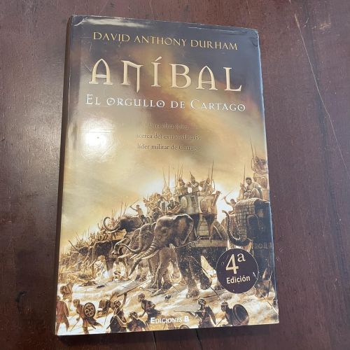 Portada del libro de Aníbal. El orgullo de Cartago