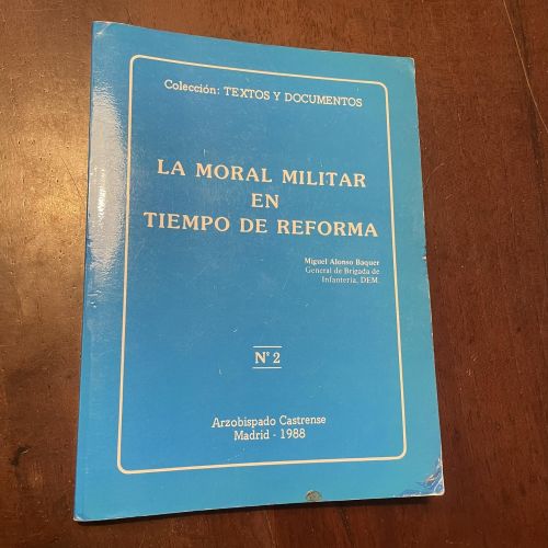 Portada del libro de La moral militar en tiempo de reforma