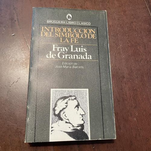 Portada del libro de Introducción del símbolo de la fe