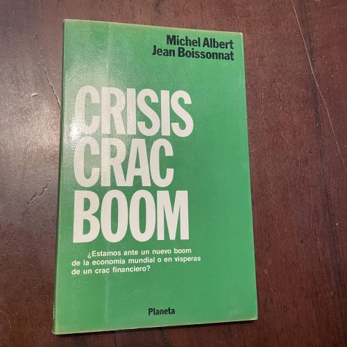 Portada del libro de Crisis crac boom