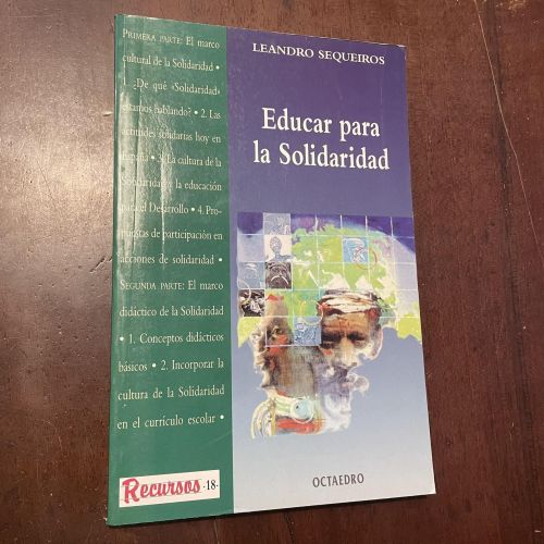 Portada del libro de Educar para la solidaridad