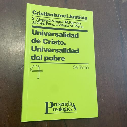 Portada del libro de Universalidad de Cristo. Universalidad del pobre