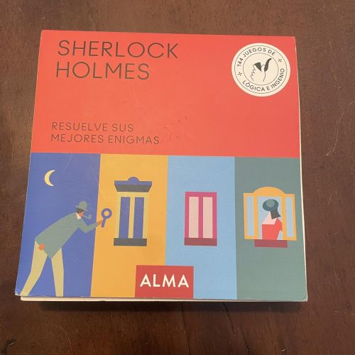 Portada del libro de Sherlock Holmes. Resuelve sus mejores enigmas