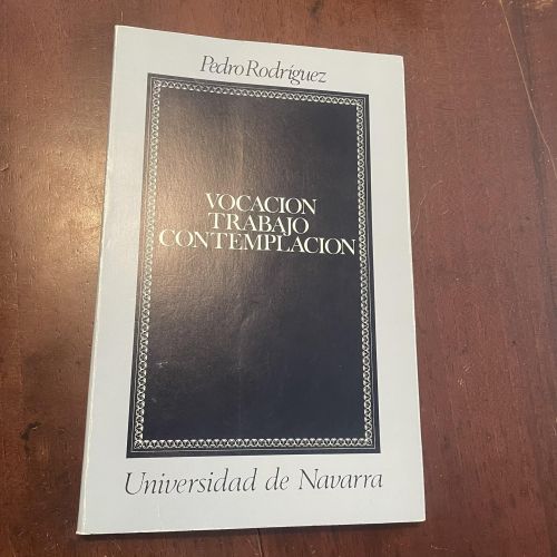 Portada del libro de Vocación trabajo contemplación