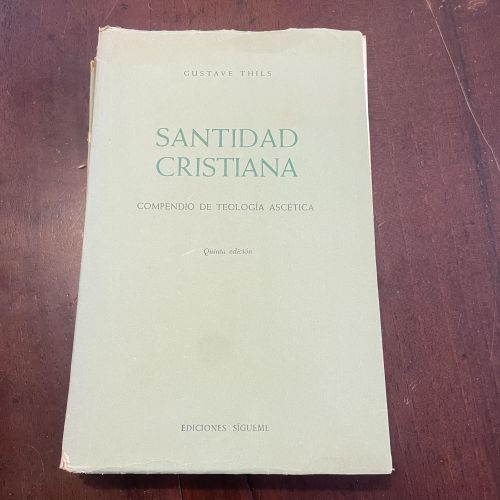 Portada del libro de Santidad cristiana