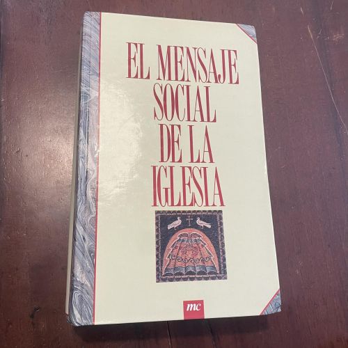 Portada del libro de El mensaje social de la Iglesia