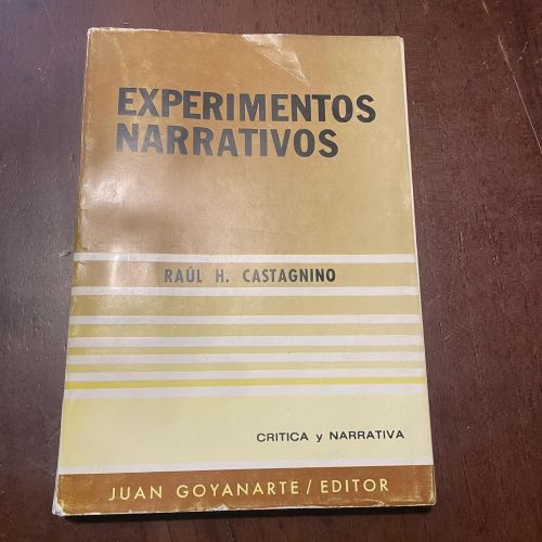 Portada del libro de Experimentos narrativos