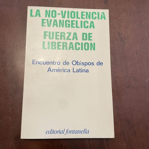 Portada del libro de La no-violencia evangélica. Fuerza de liberación