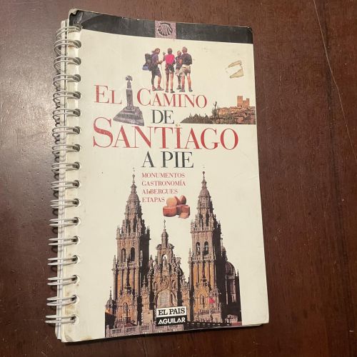 Portada del libro de El camino de Santiago a pie