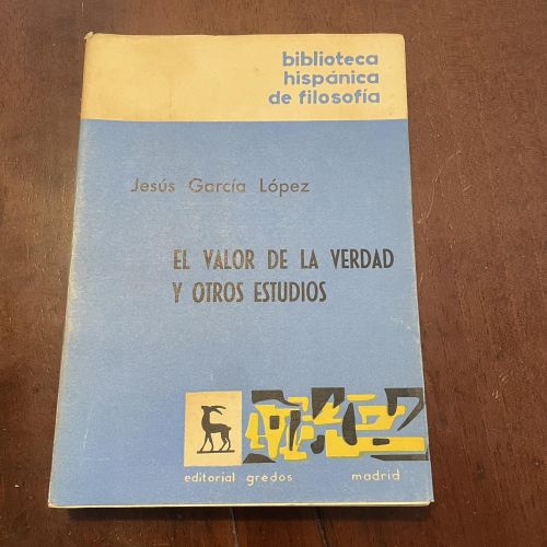 Portada del libro de El valor de la verdad y otros estudios