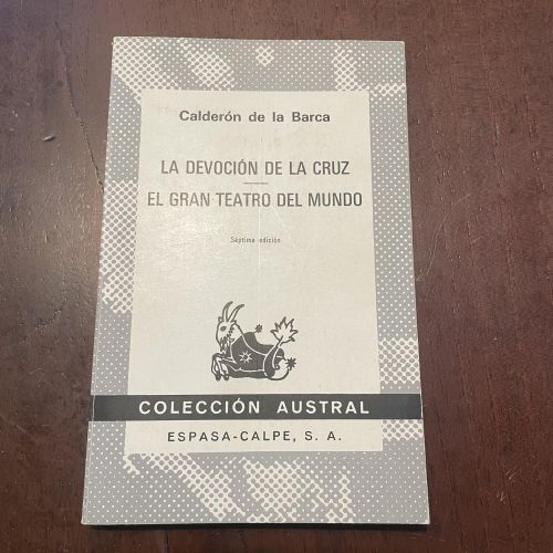 Portada del libro de La devoción de la cruz. El gran teatro del mundo