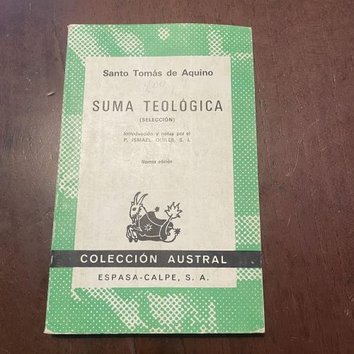 Portada del libro de Suma teológica