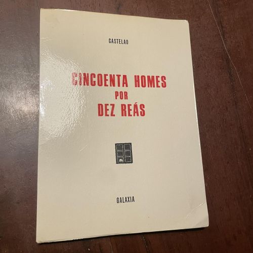 Portada del libro de Cincoenta homes por dez reás (galego)