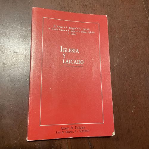 Portada del libro de Iglesia y laicado