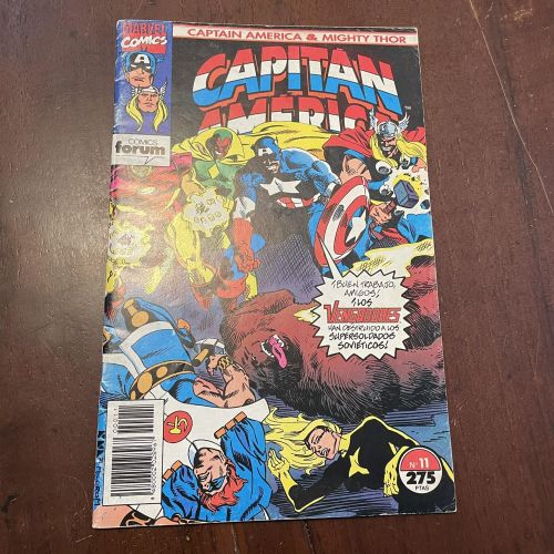 Portada del libro de Capitán América nº 11