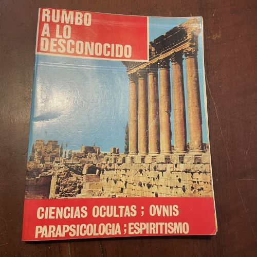 Portada del libro de Rumbo a lo desconocido. revista Karma.7 nºs 14. 63. 64. 71