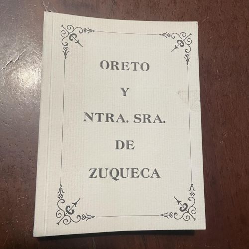 Portada del libro de Oreto y nuestra señora de Zuqueca