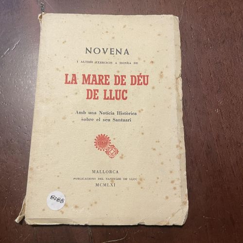 Portada del libro de La mare de déu de Lluc (catalán)