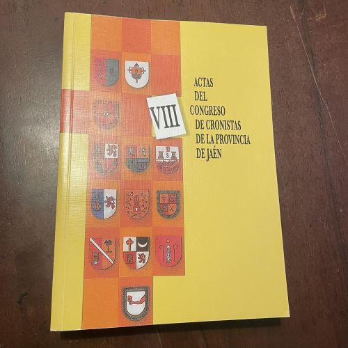 Portada del libro de Actas del VIII congreso de cronistas de la provincia de Jaén