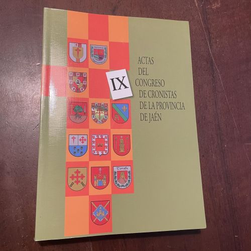 Portada del libro de Actas del IX congreso de cronistas de la provincia de Jaén