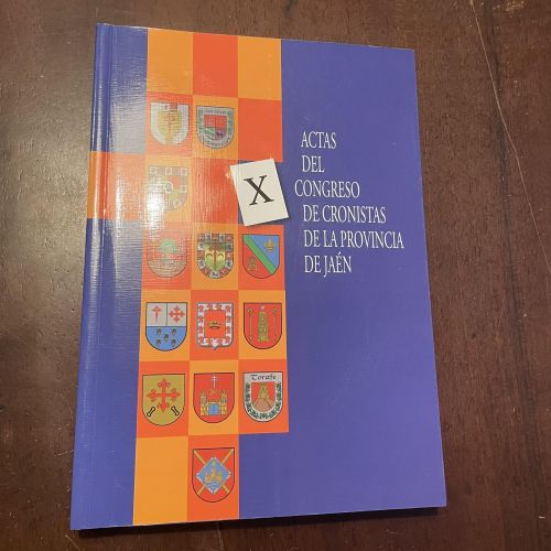 Portada del libro de Actas del X congreso de cronistas de la provincia de Jaén