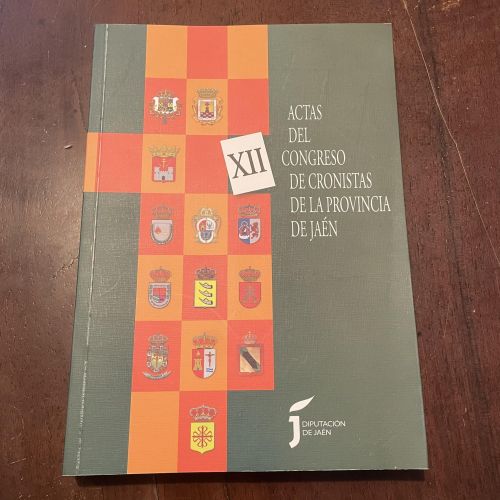 Portada del libro de Actas del XII congreso de cronistas  de la provincia de Jaén