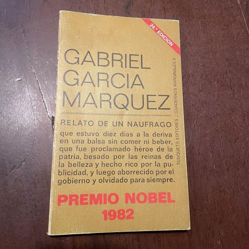 Portada del libro de Relato de un náufrago