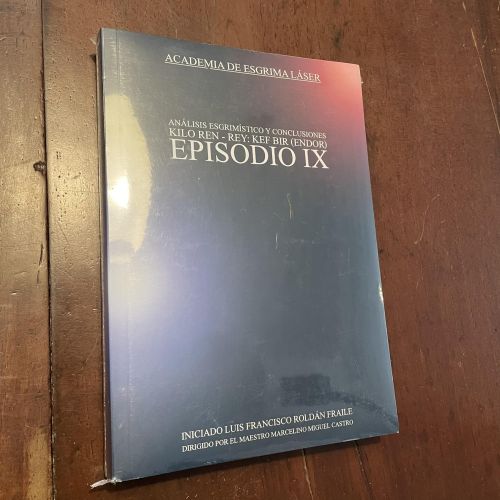 Portada del libro de Análisis esgrimístico y conclusiones. Espisodio IX