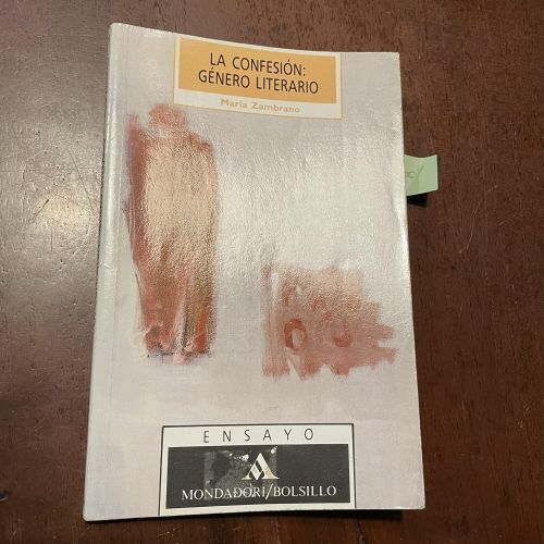 Portada del libro de La confesión: género literario
