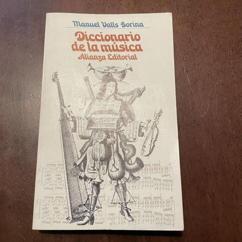 Portada del libro de Diccionario de la música
