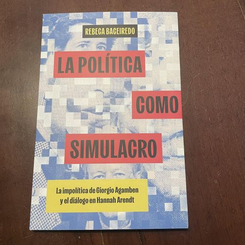 Portada del libro de La política como simulacro