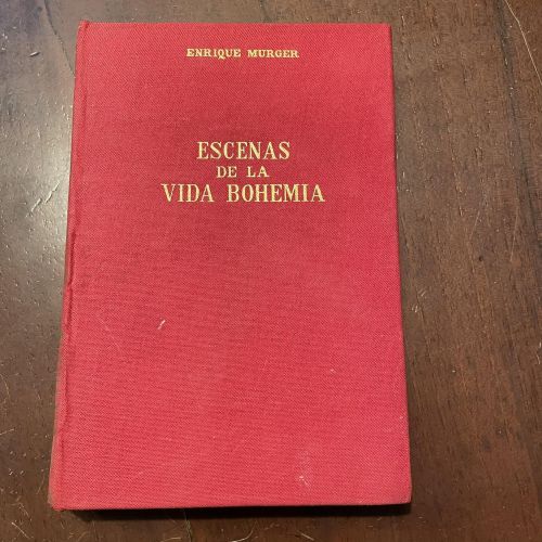 Portada del libro de Escenas de la vida bohemia