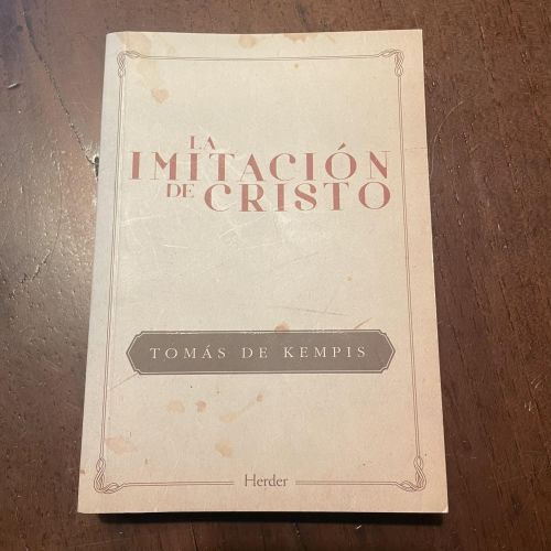 Portada del libro de La imitación de Cristo