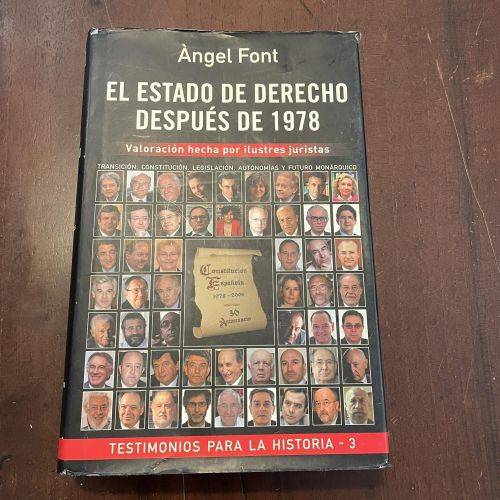 Portada del libro de El estado de derecho después de 1978