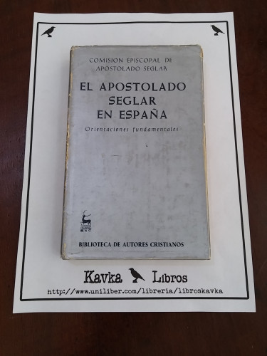 Portada del libro El apostolado seglar en España. Orientaciones fundamentales
