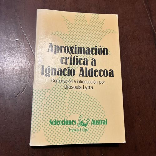 Portada del libro de Aproximación crítica a Ignacio Aldecoa