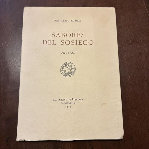 Portada del libro de Sabores del sosiego