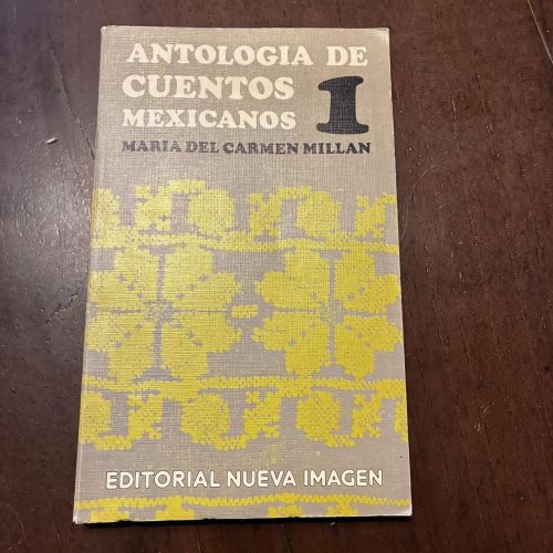 Portada del libro de Antología de cuentos mexicanos 1