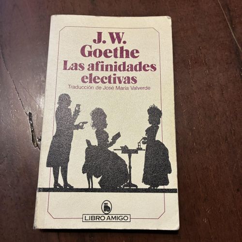 Portada del libro de Las afinidades electivas
