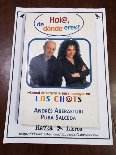 Portada del libro de Hol@, de dónde eres? Manual de urgencia para navegar el los ch@ts