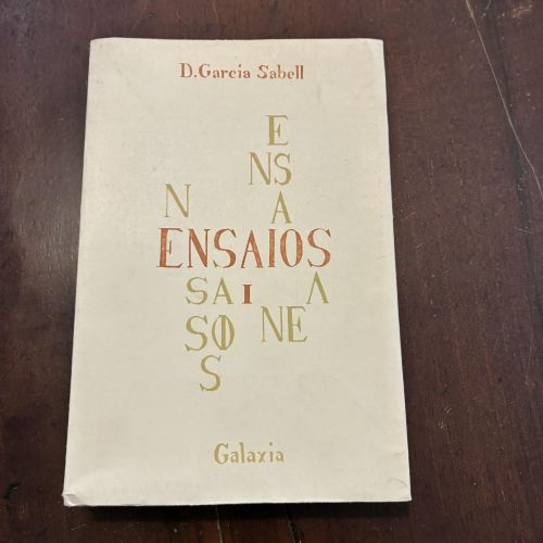 Portada del libro de Ensaios I (galego)