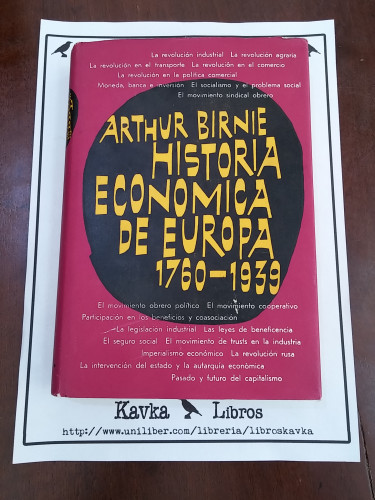 Portada del libro Historia económica de Europa 1760-1939