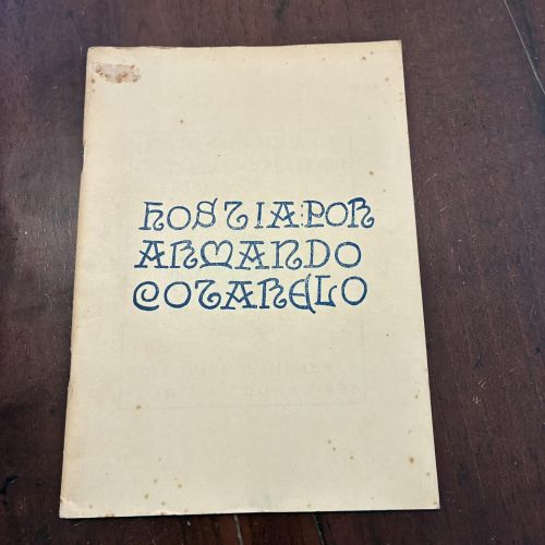 Portada del libro de Hostia (galego)