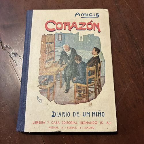 Portada del libro de Corazón. Diario de un niño