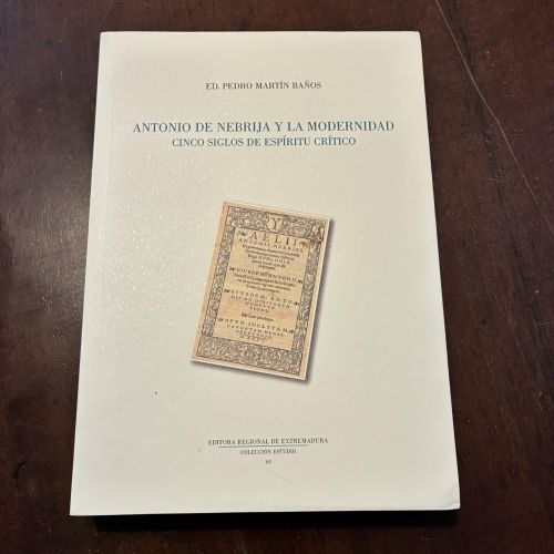 Portada del libro de Antonio de Nebrija y la modernidad