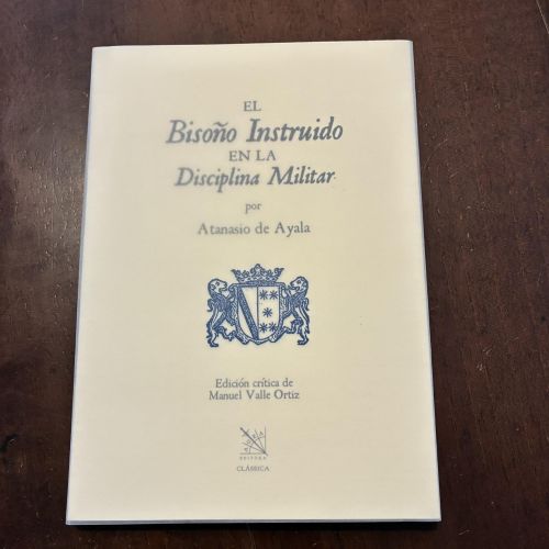 Portada del libro de El bisoño instruido en la disciplina militar