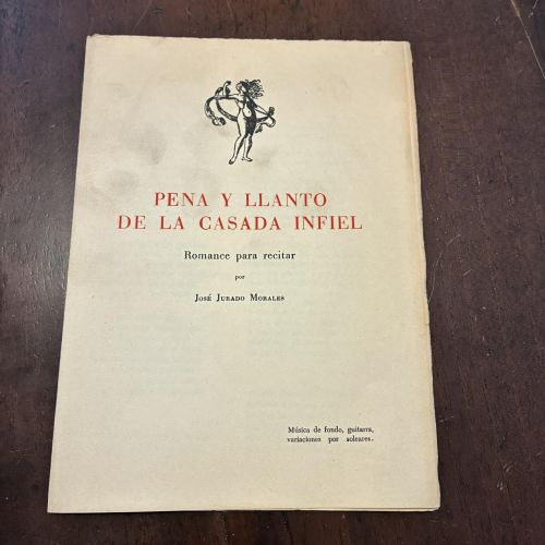 Portada del libro de Pena y llanto de la casada infiel